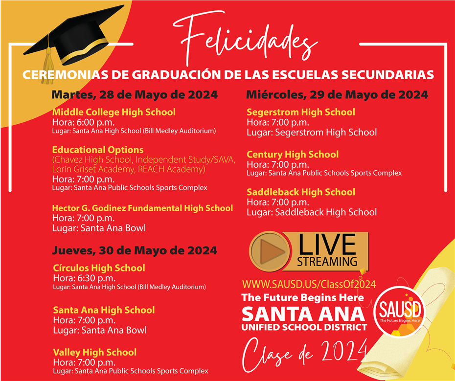 HS Graduation Schedule - Spanish - High Res
